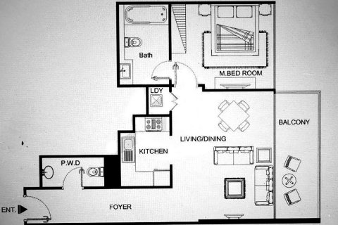 Apartment de 1 dormitorio en Downtown Views, UAE No. 149995 14