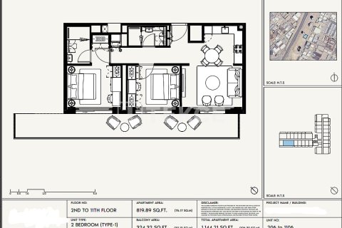 Apartment de 2 dormitorios en Jebel Ali, UAE No. 140990 17