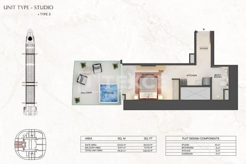 Apartment de 2 dormitorios en Dubai, UAE No. 203354 28