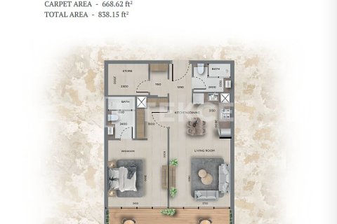 Apartment de 2 dormitorios en Jumeirah Village Circle, UAE No. 203359 9
