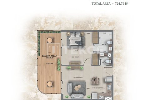 Apartment de 2 dormitorios en Jumeirah Village Circle, UAE No. 203359 6