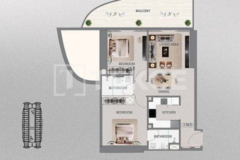 Apartment de 2 dormitorios en Meydan, UAE No. 203357 18