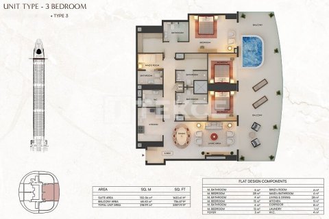 Apartment de 1 dormitorio en Dubai, UAE No. 203355 25