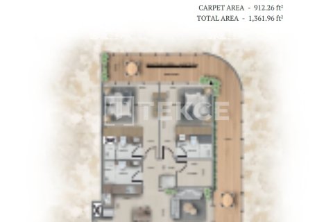 Apartment de 3 dormitorios en Jumeirah Village Circle, UAE No. 203358 5