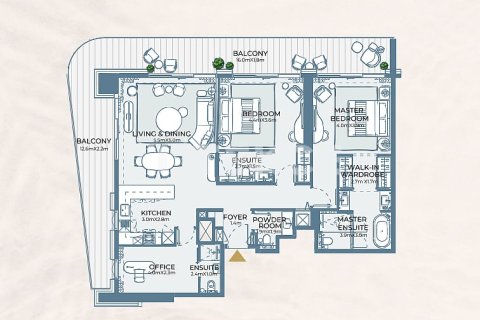 Квартира с 3 спальнями в Al Marjan Island, ОАЭ №99320 22