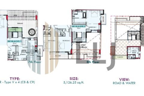 Penthouse de 3 chambres à Al Reem Island, UAE No. 46463 2