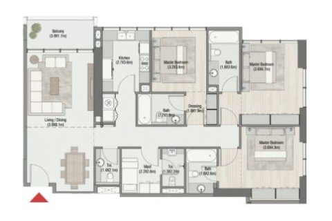Apartment de 41m² en SOUTH LIVING Dubai South (Dubai World Central), UAE No. 173211 12