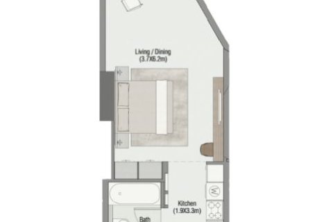 Apartment de 41m² en SOUTH LIVING Dubai South (Dubai World Central), UAE No. 173211 9