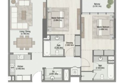 Apartment de 41m² en SOUTH LIVING Dubai South (Dubai World Central), UAE No. 173211 11