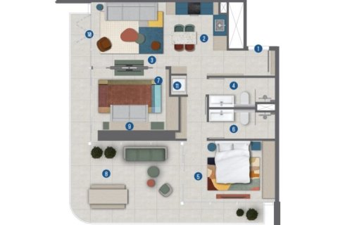 Studio Apartment in Rove Home Marasi Drive Business Bay, UAE No. 173214 11