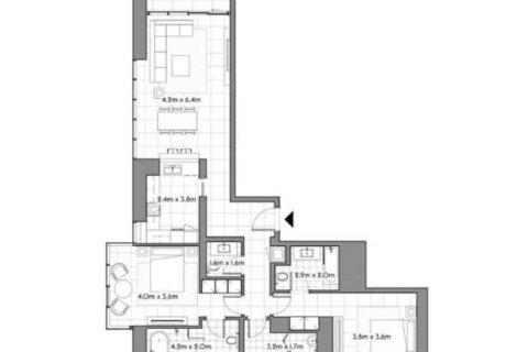 Квартира с 2 спальнями  №108746 10