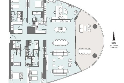 Appartement de 4 chambres à JUMEIRAH LIVING BUSINESS BAY  No. 109184 8