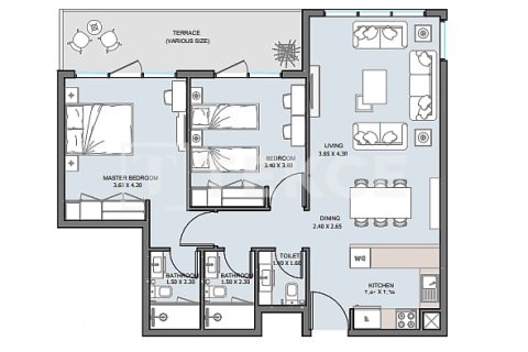 Penthouse de 4 dormitorios en Al Reem Island, UAE No. 98967 13