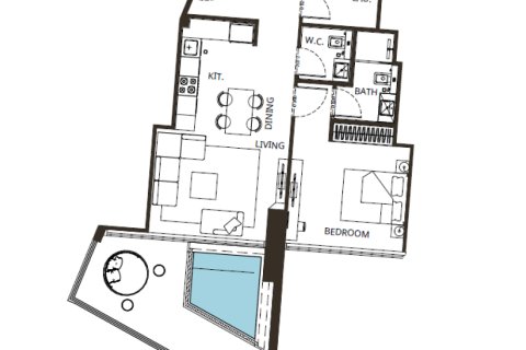 Квартира с 1 спальней в Binghatti Grove, Джумейра Вилладж Серкл, ОАЭ №173141 19