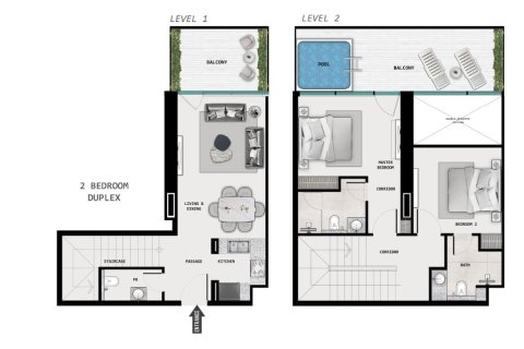Studio Apartment in Samana Barari Lagoons Majan, UAE No. 173142 27