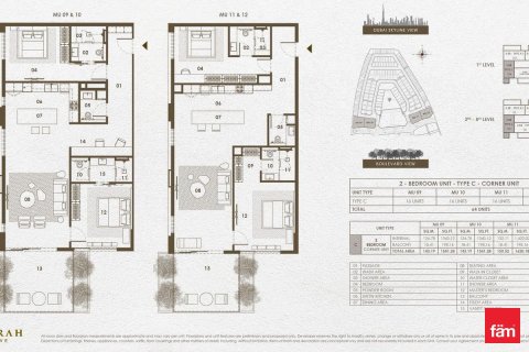 Appartement de 2 chambres à Dubai, UAE No. 144623 15