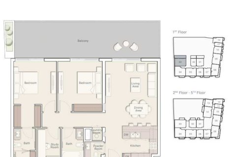 Квартира с 2 спальнями  №108711 4