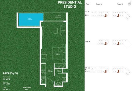 Studio Apartment in Dubai Sports City, UAE No. 170480 7