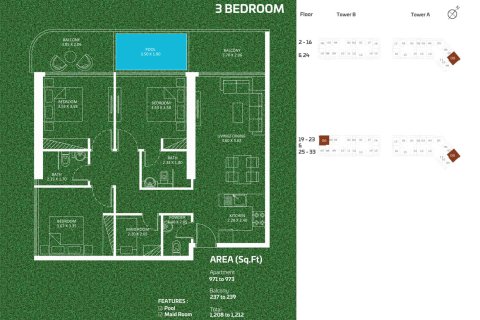 Studio Apartment in Dubai Sports City, UAE No. 170480 10
