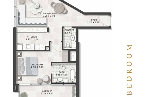 Квартира студия в DAMAC Hills (Akoya by DAMAC), ОАЭ №170479 7