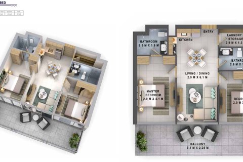 1 bedroom Apartment in Nadd Al Sheba, UAE No. 170477 6