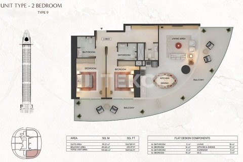 Apartamento tipo estudio Estudio  No. 116356 23