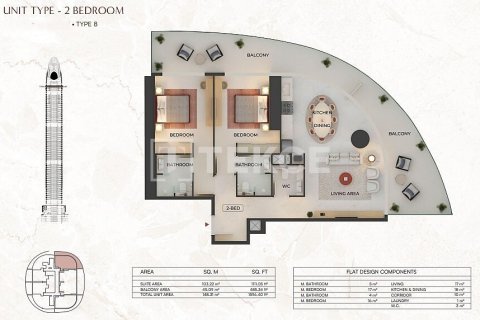 Apartamento tipo estudio Estudio  No. 116356 22