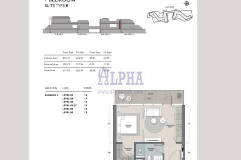 Appartement de 1 chambre  No. 124672 15