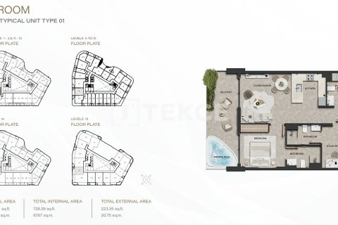 Apartment de 1 dormitorio en Dubai Land, UAE No. 172226 24