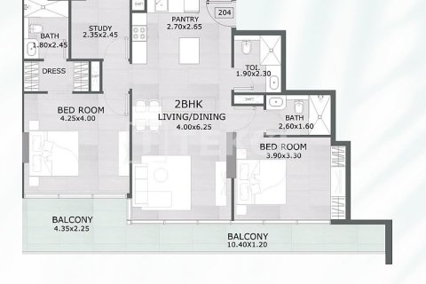 Studio Apartment in Dubai, UAE No. 172227 22