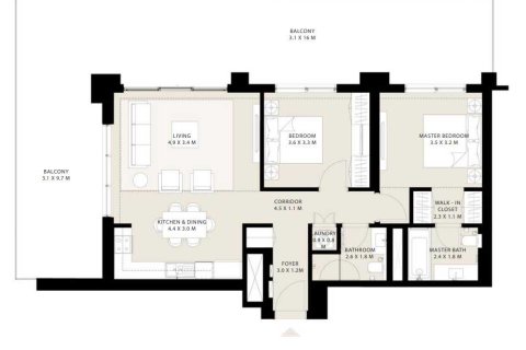 Квартира с 2 спальнями  №108923 6