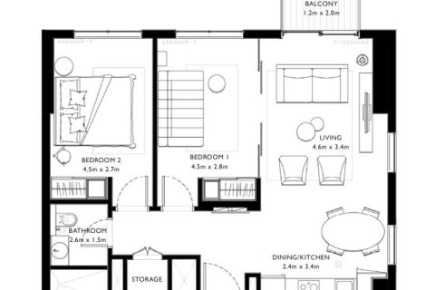 Apartment de 2 dormitorios en COLLECTIVE 2.0  No. 108921 4