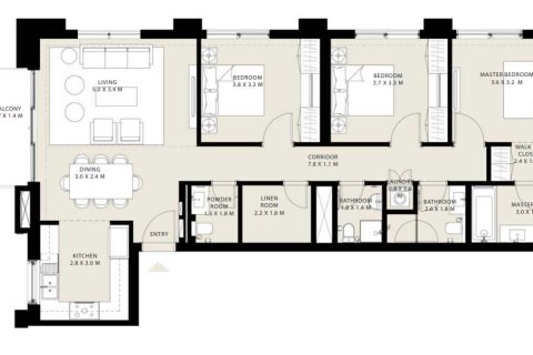 3 bedrooms Apartment  No. 108922 5