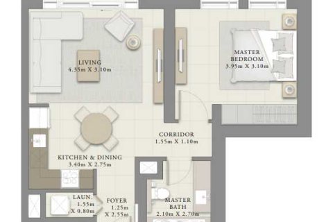 Appartement de 1 chambre  No. 108897 4