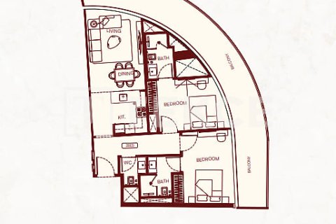 Appartement de 2 chambres à Majan, UAE No. 168072 4
