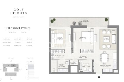 Квартира с 2 спальнями в Emirates Hills, ОАЭ №84663 14