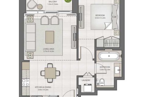 Apartment de 1 dormitorio en CREEK EDGE  No. 108906 5