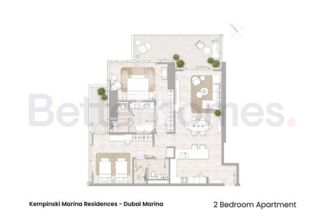 Appartement de 2 chambres  No. 113620 3