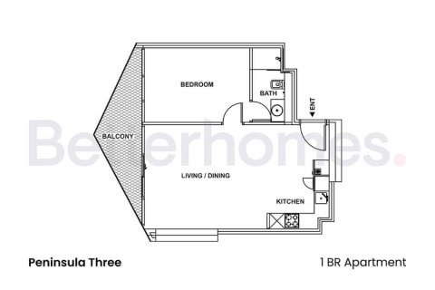 Appartement de 1 chambre  No. 113449 3