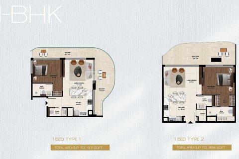 Квартира с 1 спальней в Дубай, ОАЭ №167428 21