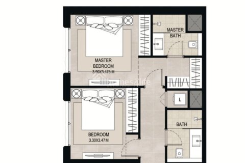 Apartment de 1 dormitorio en Town Square, UAE No. 170708 16