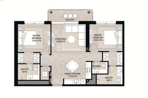Apartment de 1 dormitorio en Town Square, UAE No. 170708 13