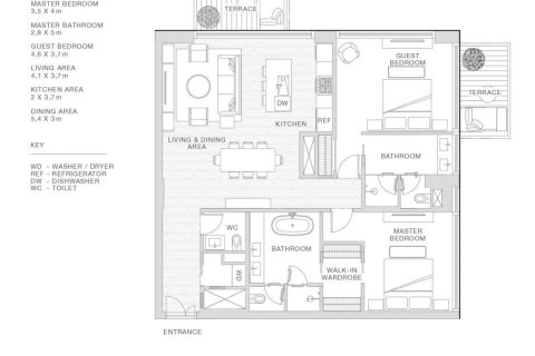 Apartment de 1 dormitorio  No. 124502 13