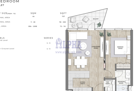 Apartment de 1 dormitorio  No. 124673 17