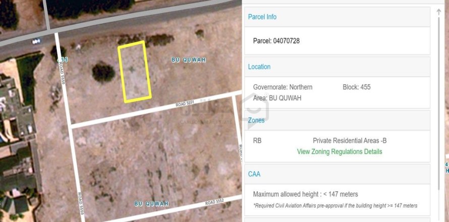 Land de 450m² en Bu Quwah, Bahrain No. 105445