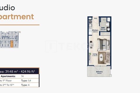 Apartment de 2 dormitorios en Jumeirah Village Circle, UAE No. 144720 25