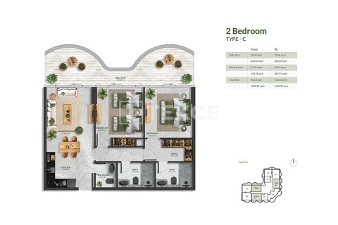 1 bedroom Apartment in Al Marjan Island, UAE No. 144721 19