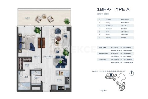1 bedroom Apartment in Al Marjan Island, UAE No. 144725 20