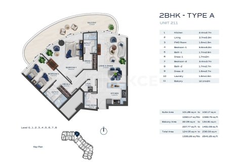 1 bedroom Apartment in Al Marjan Island, UAE No. 144725 23