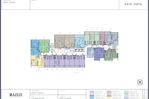 2 غرف نوم شقة في AZIZI VISTA مدينة دبي للاستديوهات, الإمارات العربية المتحدة رقم 97076 2